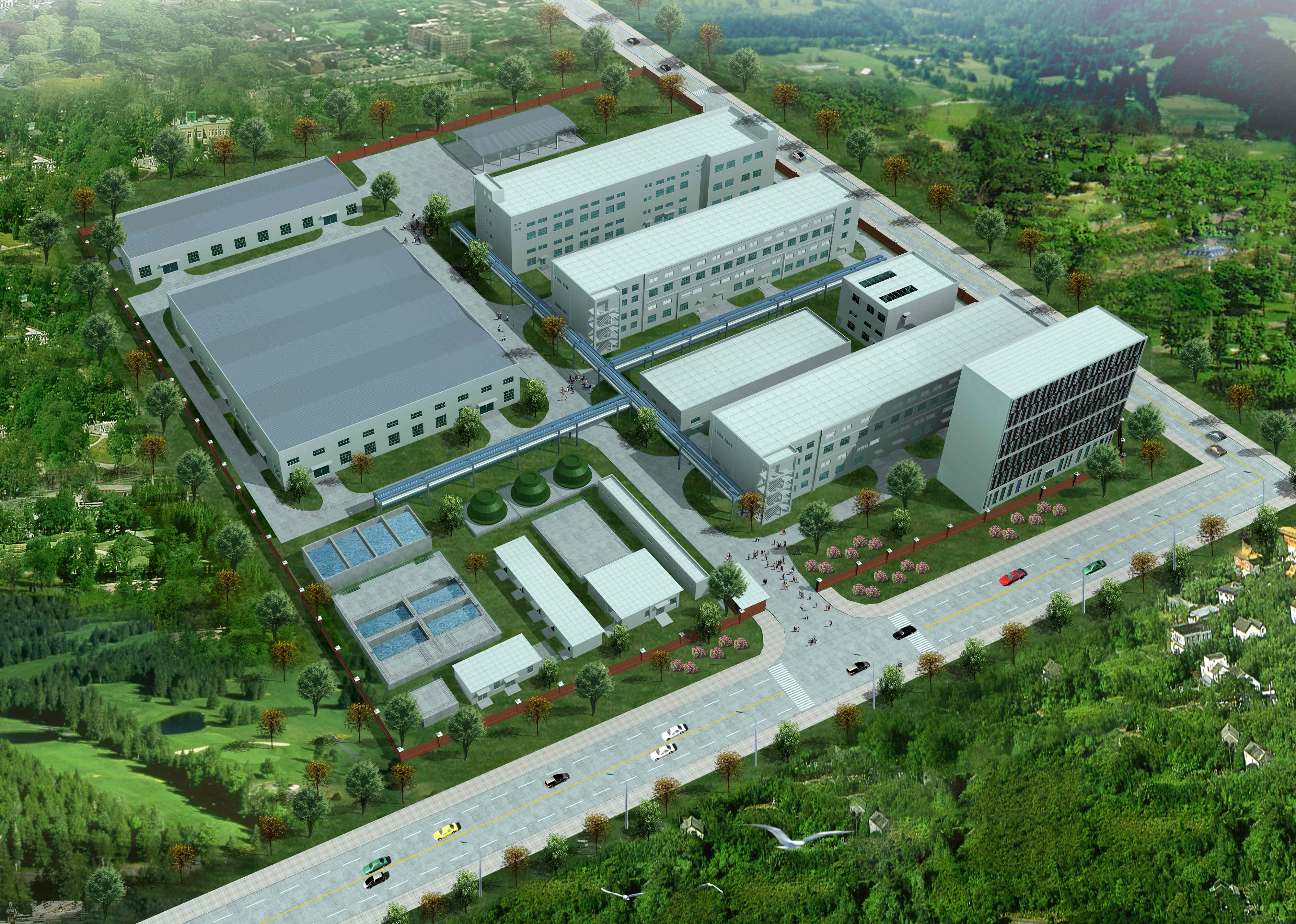 洛陽華榮生物技術(shù)有限公司生物制造產(chǎn)業(yè)育成中心項(xiàng)目鳥瞰模型9.8_副本.jpg